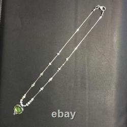 SILPADA N1461 Sterling Silver Green Glass Necklace GORGEOUS