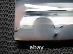 STERLING SILVER ABSTRACT GLASS ART MODERNIST BELT BUCKLE! VINTAGE! RK! 1986! 50g