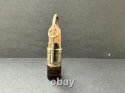 STERLING SILVER Stone CUT Glass Oil BOTTLE Perfume PENDANT R