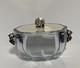 Strombergshyttan Sterling Silver Lidded Crystal Glass Vase/read