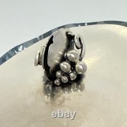 STROMBERGSHYTTAN Sterling Silver Lidded Crystal Glass Vase/Read