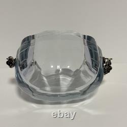 STROMBERGSHYTTAN Sterling Silver Lidded Crystal Glass Vase/Read