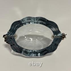 STROMBERGSHYTTAN Sterling Silver Lidded Crystal Glass Vase/Read