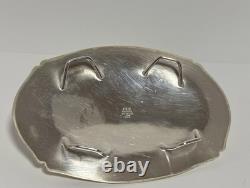 STROMBERGSHYTTAN Sterling Silver Lidded Crystal Glass Vase/Read