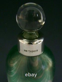 Sanders Glass English Solid Sterling Silver Scent Purfume Bottle 2002 Mint