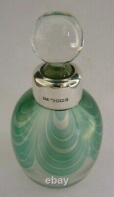 Sanders Glass English Solid Sterling Silver Scent Purfume Bottle 2002 Mint
