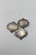 Set Of 3 Georg Jensen Silver Sterling Silver Glass Mark No. 46