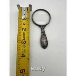 Shreve & Co Sterling Silver Magnifying Glass Firemans Fund 1898 Victorian
