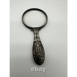 Shreve & Co Sterling Silver Magnifying Glass Firemans Fund 1898 Victorian