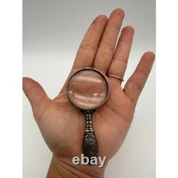 Shreve & Co Sterling Silver Magnifying Glass Firemans Fund 1898 Victorian