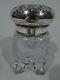 Shreve, Crump & Low Inkwell Antique Inkpot American Sterling Silver & Glass