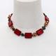 Signed Lucky Clover Murano Glass & Sterling Silver Bead Necklace 76.3g Holiday