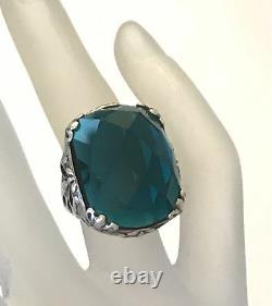 Silpada RARE SIZE 9 Caspian Teal Blue. 925 Sterling Silver Ring R2456 MINT