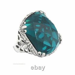 Silpada RARE SIZE 9 Caspian Teal Blue. 925 Sterling Silver Ring R2456 MINT