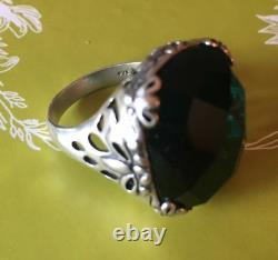 Silpada RARE SIZE 9 Caspian Teal Blue. 925 Sterling Silver Ring R2456 MINT