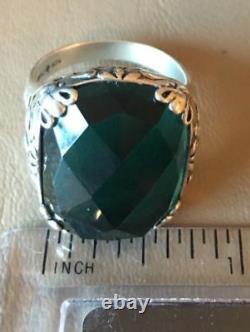 Silpada RARE SIZE 9 Caspian Teal Blue. 925 Sterling Silver Ring R2456 MINT