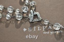 Silpada Sterling Silver Glass Nugget Toggle 35 Long Necklace N1503 $129