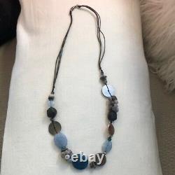 Silpada Watercolors Blue Sterling Silver Quartzite Agate NECKLACE N2228 NEW $139