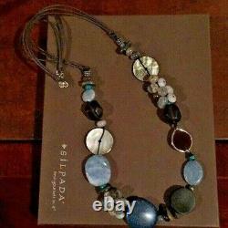 Silpada Watercolors Blue Sterling Silver Quartzite Agate NECKLACE N2228 NEW $139