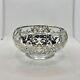 Silver City, Sterling Silver Overlay, Queen Rose Pattern, 6 Glass Serving Bowl