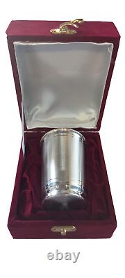 Silver Glass Sterling Pure 45 Gram Set OF 1 Hallmarking Decor Antique