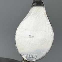 Small Antique Sterling Silver, Glass Whiskey Noggin Pitcher, Levi & Salaman 1908