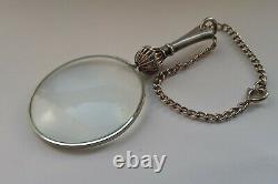 Solid Silver Chatelaine Magnifying Glass Birmingham Hallmarked