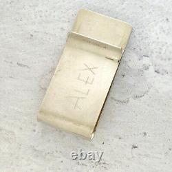 Sterling Silver 14k Gold Martini Glass Money Clip Leonore Doskow Engraved Alex