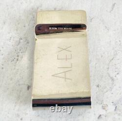 Sterling Silver 14k Gold Martini Glass Money Clip Leonore Doskow Engraved Alex
