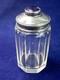 Sterling Silver & 16mm Amethyst Dresser Glass Jars Antique