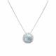 Sterling Silver 18 Textured Edge Ancient Roman Glass Necklace