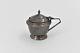 Sterling Silver 1936 George Boot Cobalt Glass Lidded Salt Cellar 82