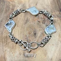 Sterling Silver 925 Bracelet Roman Glass Jewelry HANDMADE Original For Women