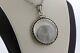 Sterling Silver 925 Glass Encased Worn 1568 Kb Patrona Hungarian Coin Pendant