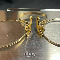 Sterling Silver 925 Glasses Case 2721- 62.9g & 14k Gold Vintage Readers- 9.7g