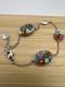 Sterling Silver 925 Murano Millefiori Glass Bracelet Signed Alan K