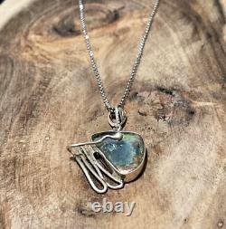 Sterling Silver 925 Necklace Roman Glass Handmade Italy Original For Women