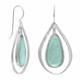 Sterling Silver Ancient Roman Glass And Cut Out Design Earrings On French Wire