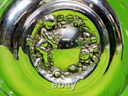 Sterling Silver And Cut-Glass Inkwell. Attributed To Baccarat From Franc. 6.25 LB