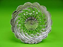 Sterling Silver And Cut-Glass Inkwell. Attributed To Baccarat From Franc. 6.25 LB
