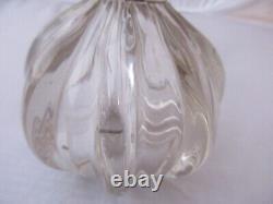 Sterling Silver And Glass Scent Bottle Antique Edwardian Birmingham 1902