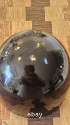 Sterling Silver Antique Bon-Bon Dish 1899 & perfect condition Cobalt Glass Liner