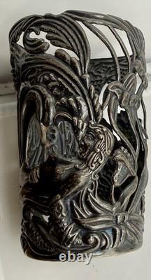 Sterling Silver Antique Emilia Castillo Handforged Bachaus Wine Glass cover