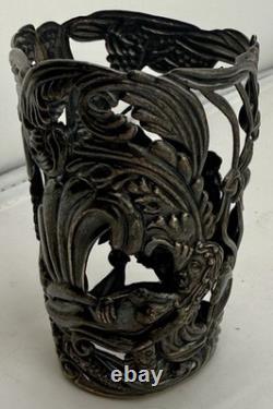 Sterling Silver Antique Emilia Castillo Handforged Bachaus Wine Glass cover
