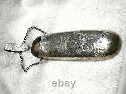 Sterling Silver Chatelaine Glasses Case 1891! Hilliard & Thomason-birmingham