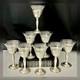 Sterling Silver Cordials With Glass Etched Inserts Silver Cups Vintage Elgin 8