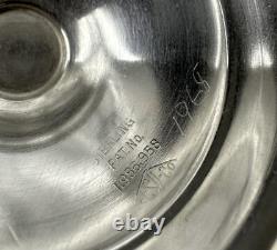 Sterling Silver Cordials with Glass Etched Inserts Silver Cups Vintage Elgin 8
