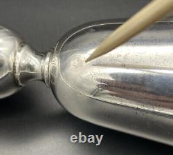 Sterling Silver Double Jigger Shot Glass No Monogram Barware Mid Century Modern
