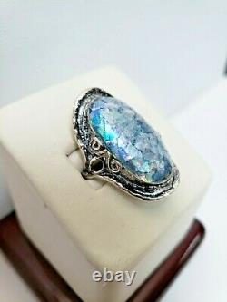 Sterling Silver Elongated Roman Glass Ring By Or Paz Qvc