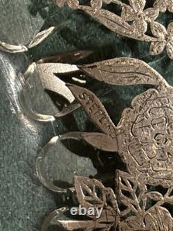 Sterling Silver Embossed Anniversary Glass Plate